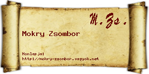 Mokry Zsombor névjegykártya